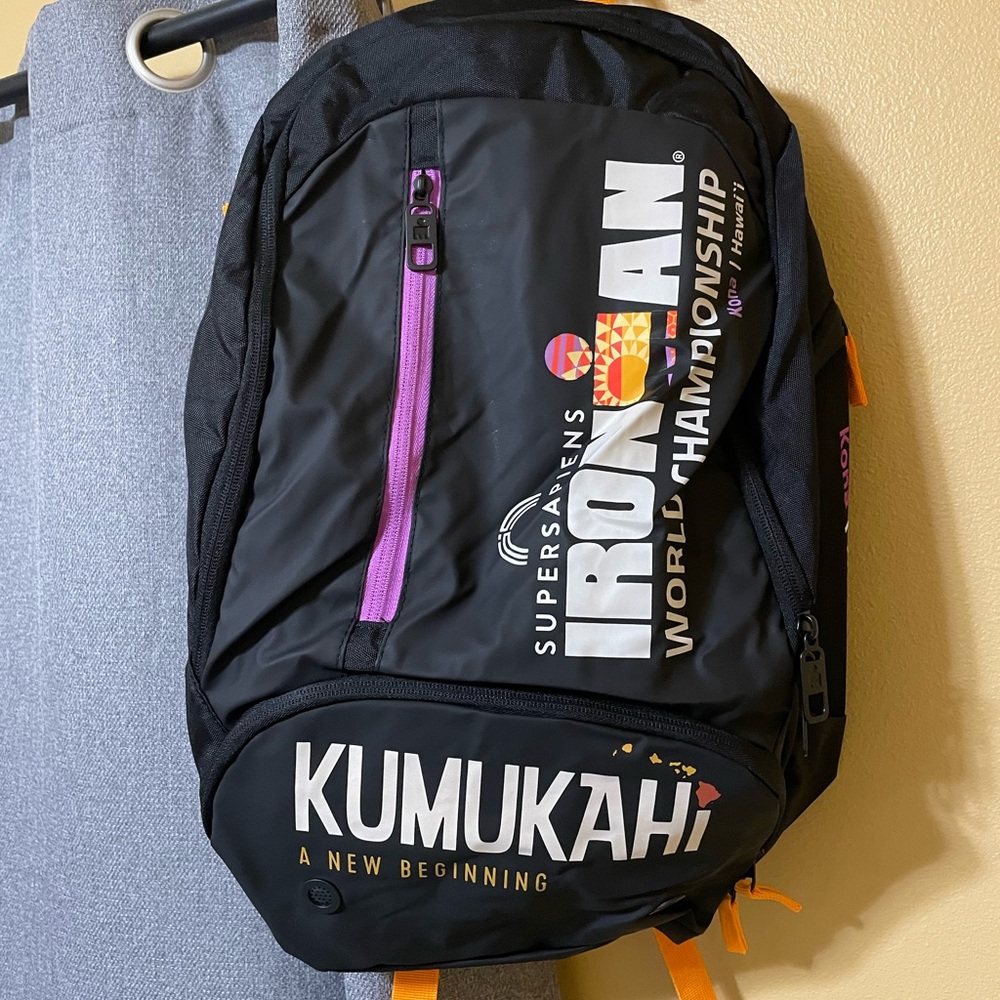 Ironman championship backpack